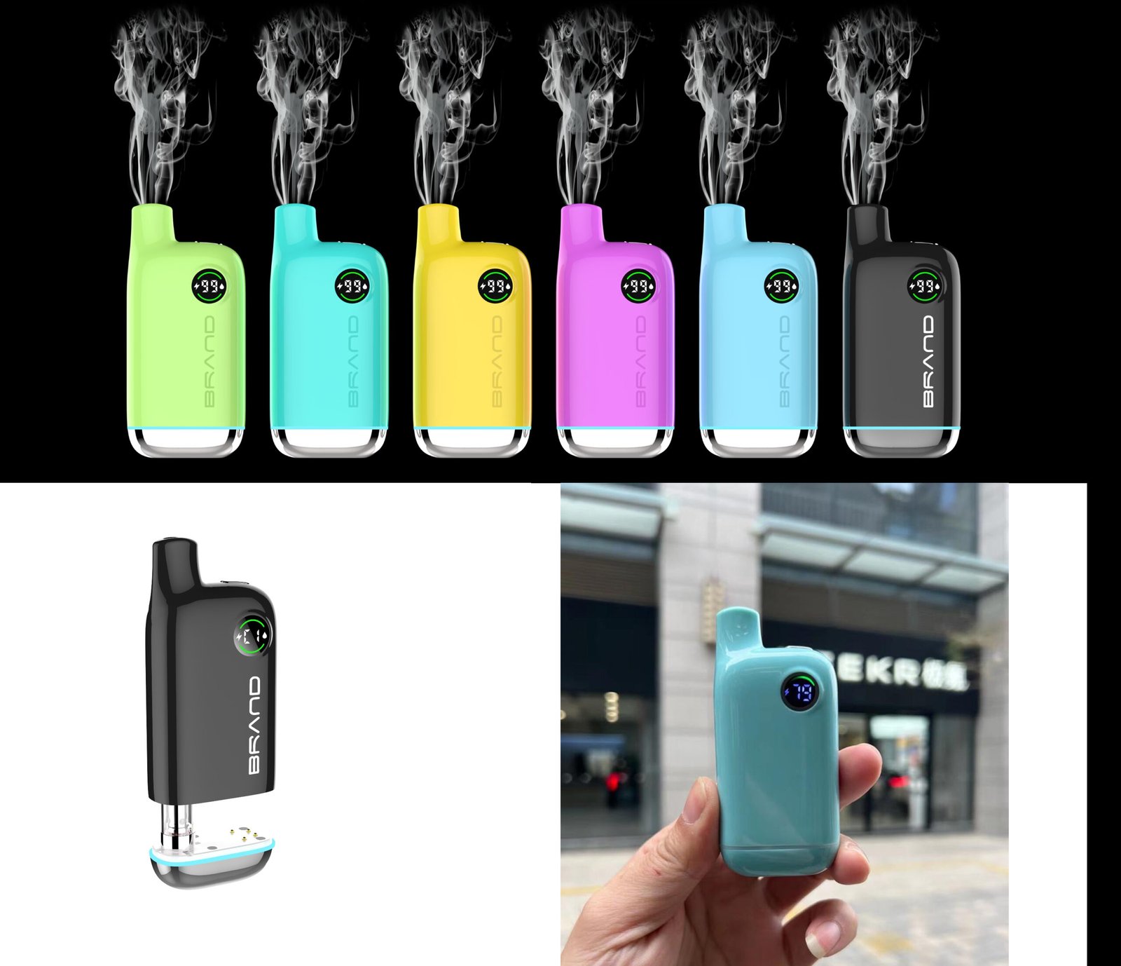 G2 Discreet Concealed 510 Vape Battery with Display | OEM CBD Cartridge Battery - Image 5