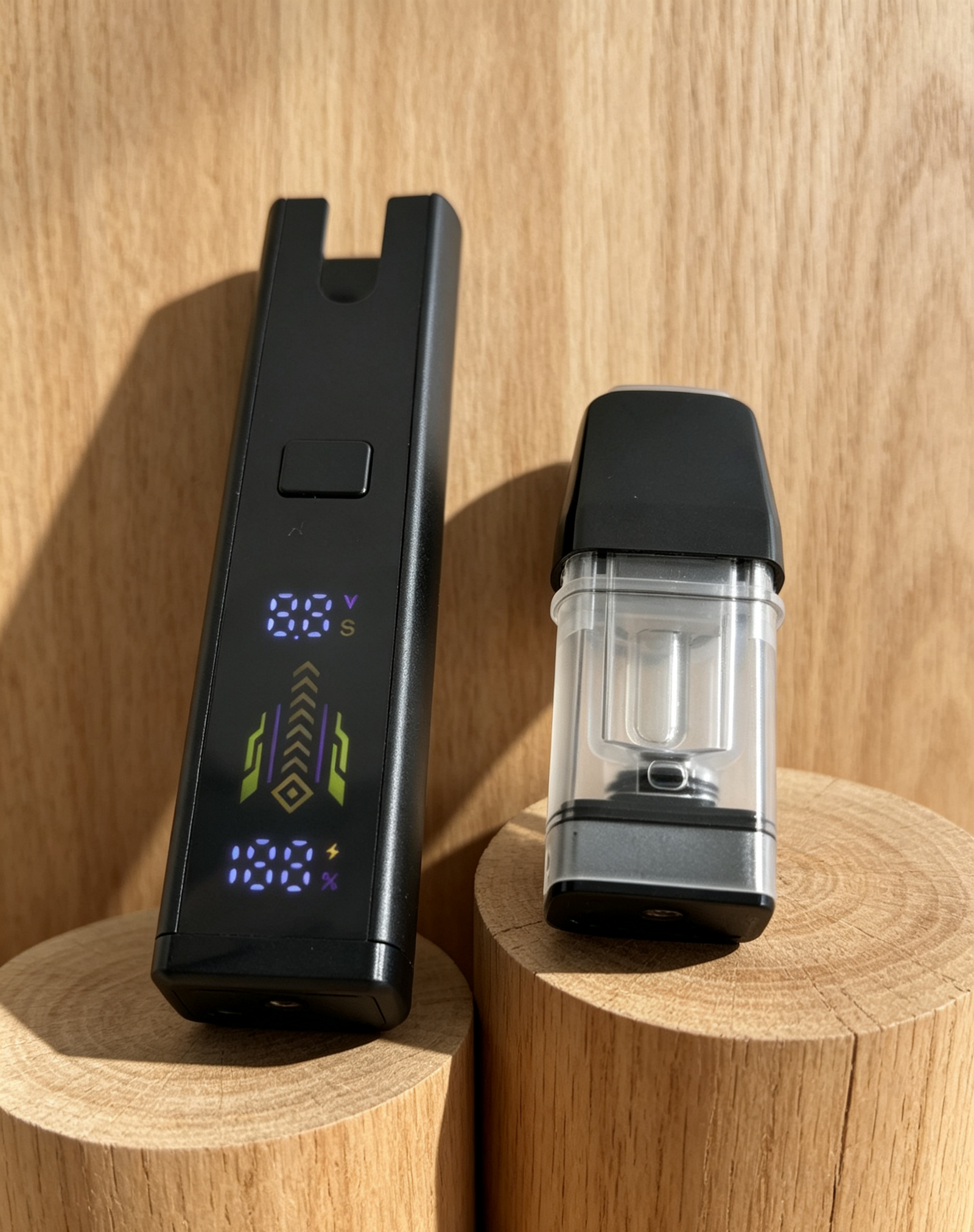 Postless Pod System Vape | Ceramic Coil Pod Vape Hardware with Smart Display - Image 4