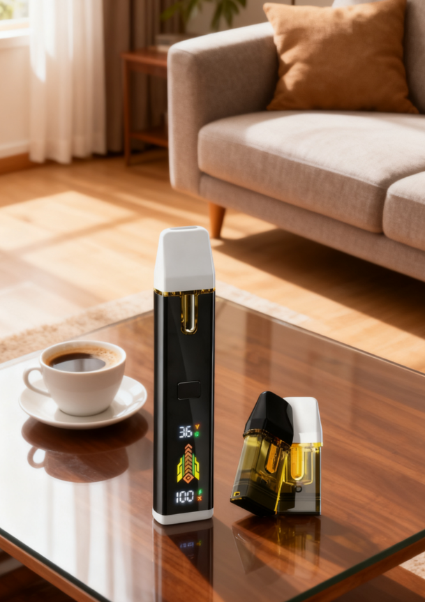 Postless Pod System Vape | Ceramic Coil Pod Vape Hardware with Smart Display