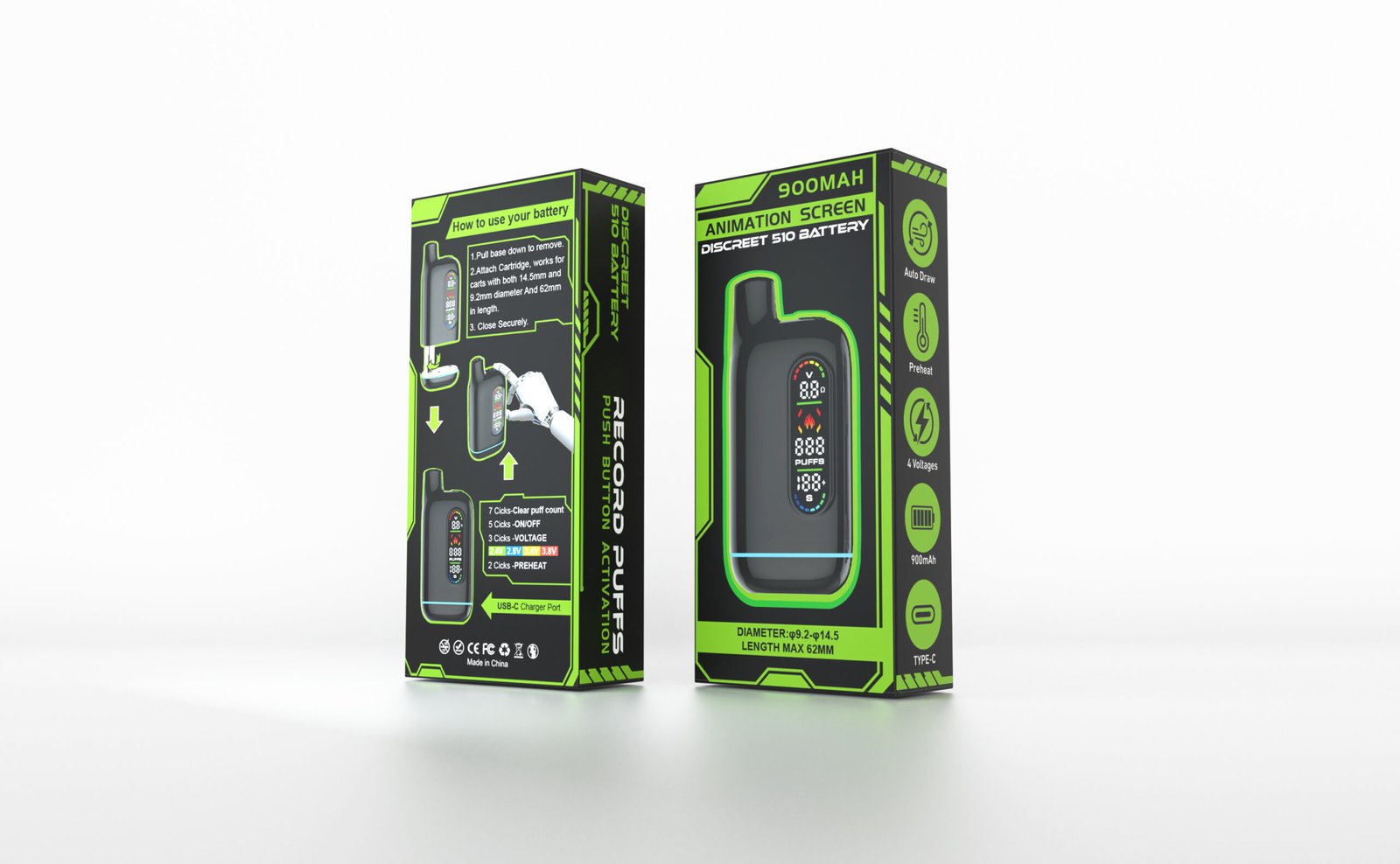 G2 Pro Concealed 510 Vape Cartridge Battery / OEM Supplier - Image 6