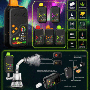 New Arrival Pod System 2-in-1 Dry Herb & Wax Vaporizer – OEM Customizable Dual-Use Device
